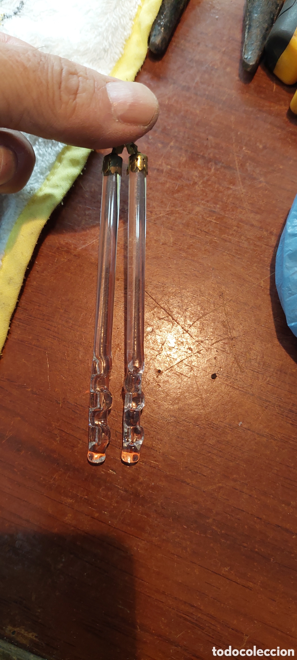 Vintage: Lagrimas doble cristal 25p. - Foto 2