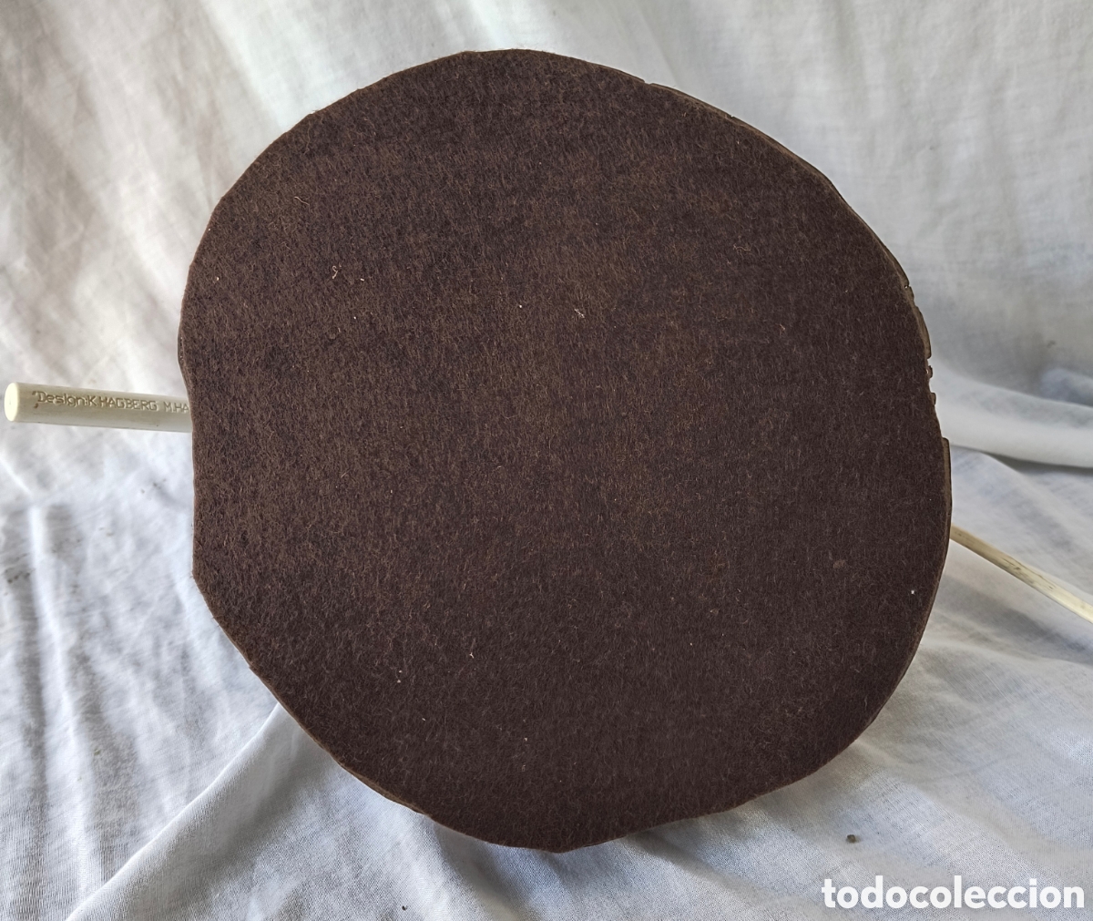 Vintage: Aplique foco metal base madera - Foto 6