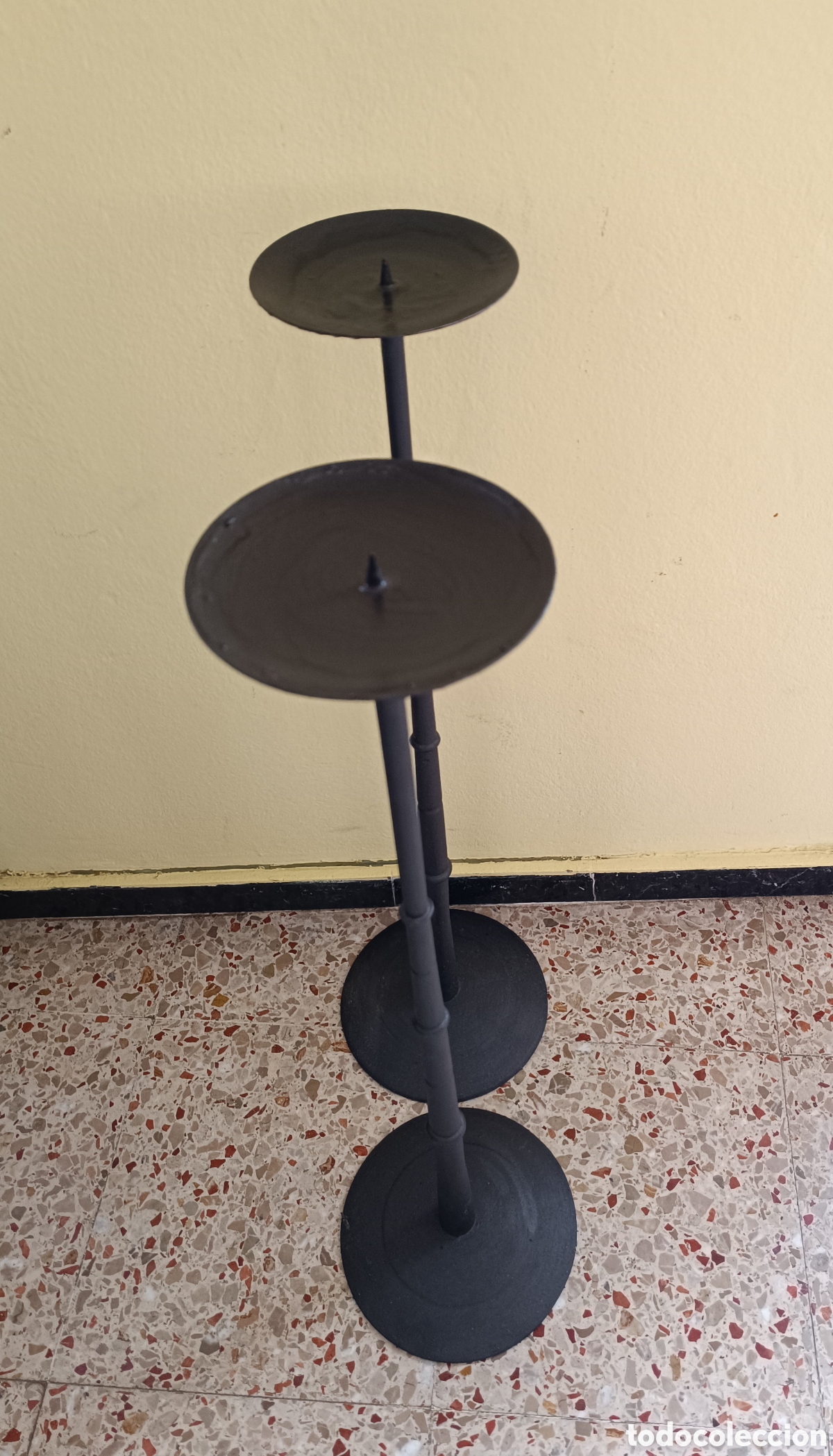 Vintage: DOS UNIDADES PI&Eacute; DE FORJA - Foto 3
