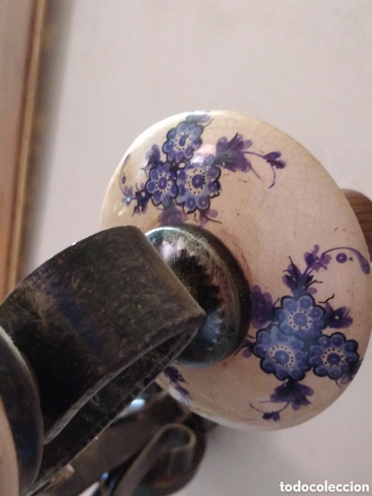 Vintage: LAMPARA DE MADERA CON CERICA - Foto 14