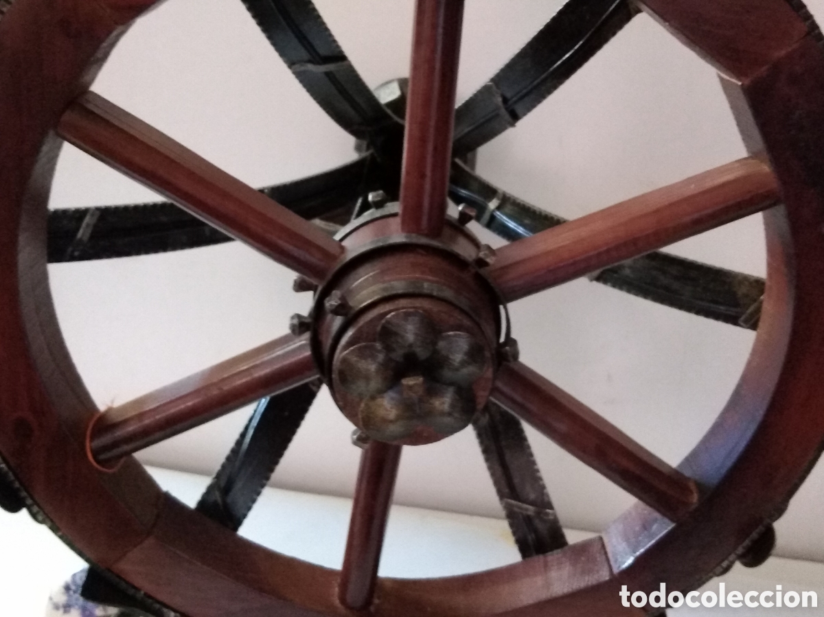 Vintage: LAMPARA DE MADERA CON CERICA - Foto 17