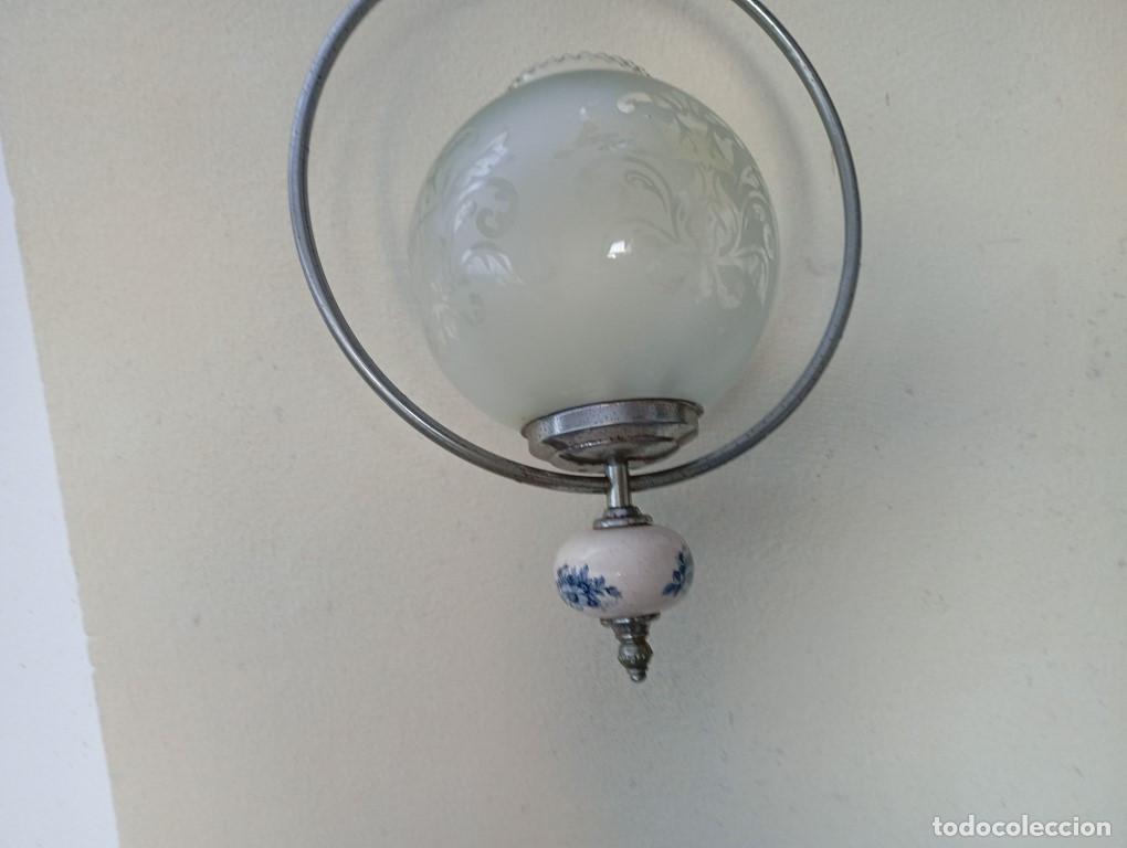 Vintage: lampara con globo vitange - Foto 2