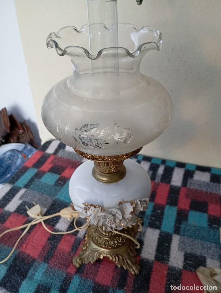 Vintage: lampara de mesilla ceramica - Foto 2