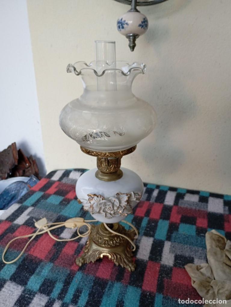 Vintage: lampara de mesilla ceramica - Foto 3