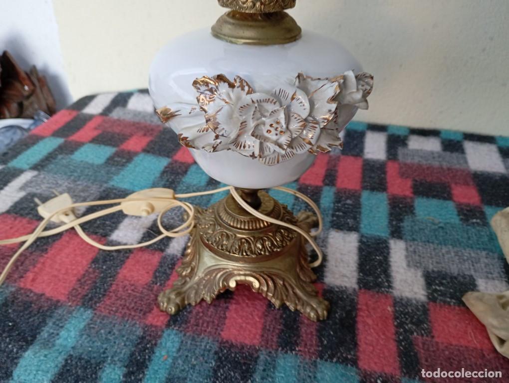 Vintage: lampara de mesilla ceramica - Foto 4