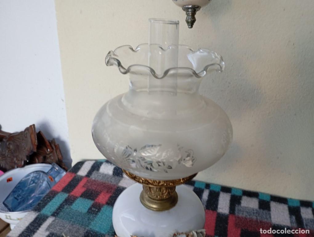 Vintage: lampara de mesilla ceramica - Foto 5