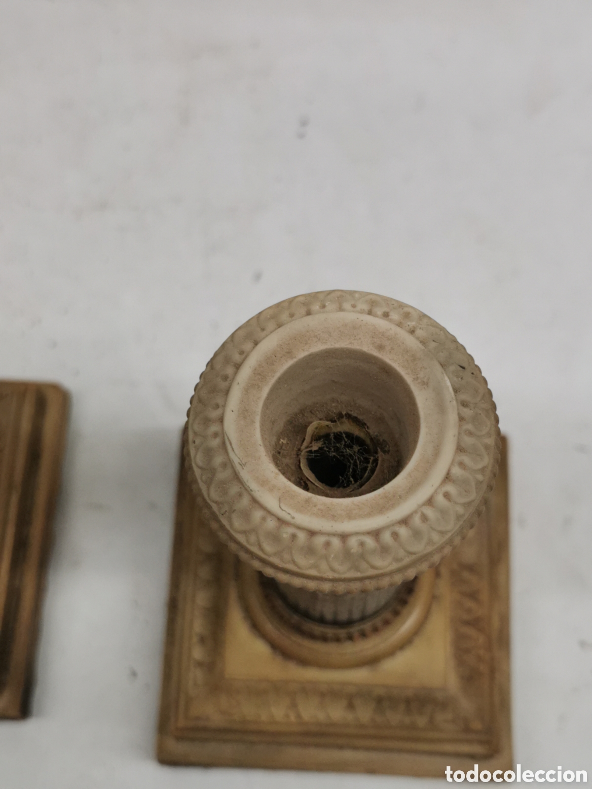 Vintage: 2 soportes l&aacute;mpara de sobremesa - Foto 2