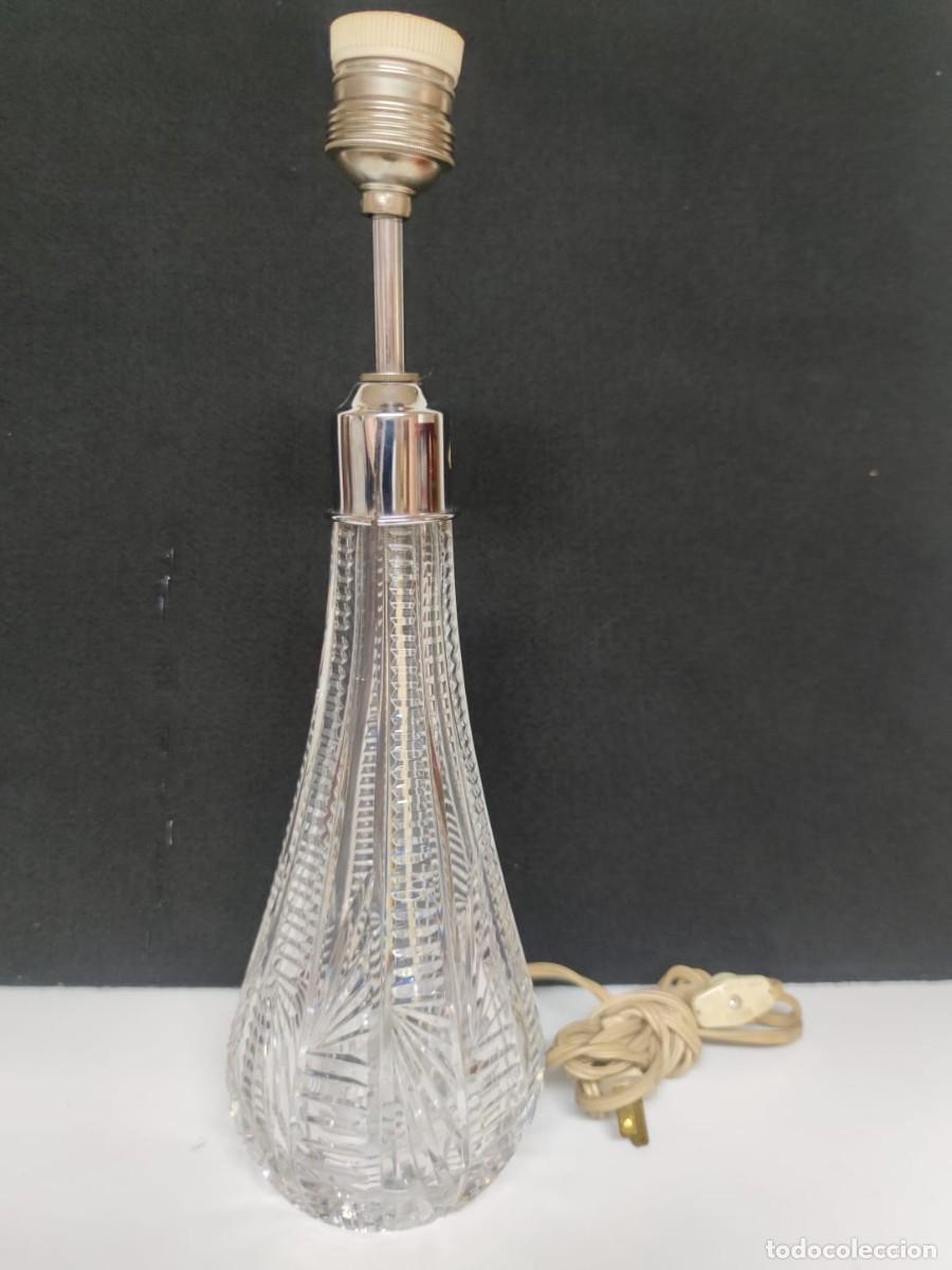 Vintage: L&Aacute;MPARA DE CRISTAL TALLADO - Foto 1