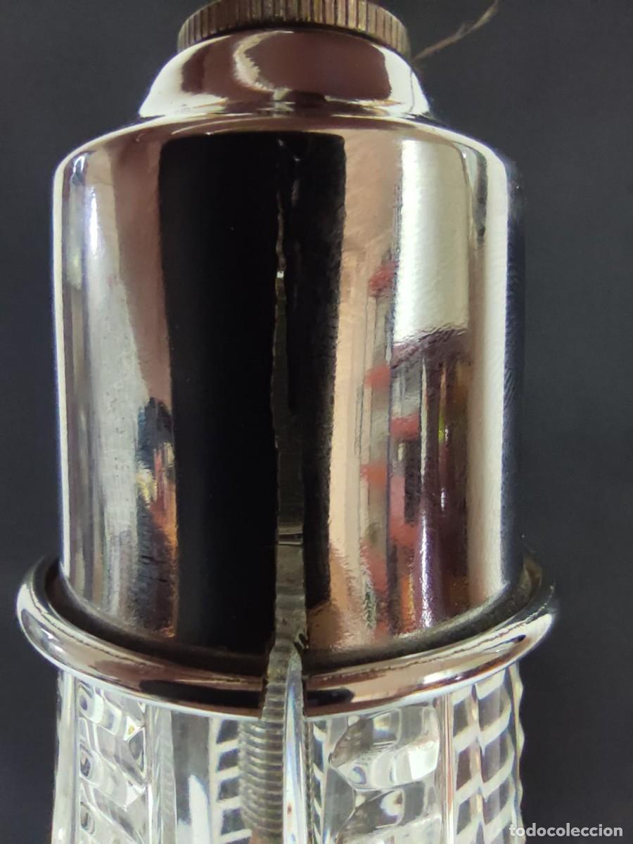 Vintage: L&Aacute;MPARA DE CRISTAL TALLADO - Foto 2
