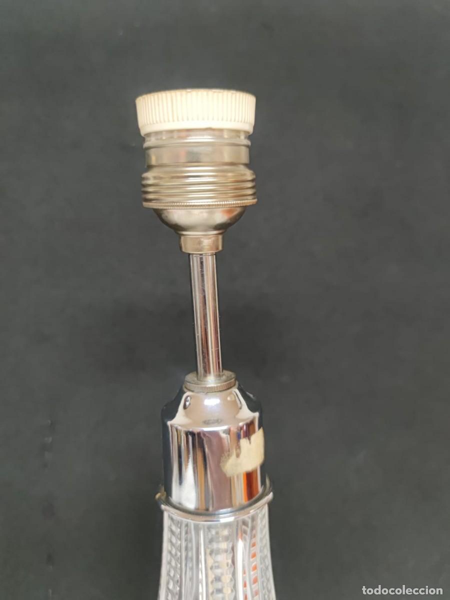 Vintage: L&Aacute;MPARA DE CRISTAL TALLADO - Foto 4