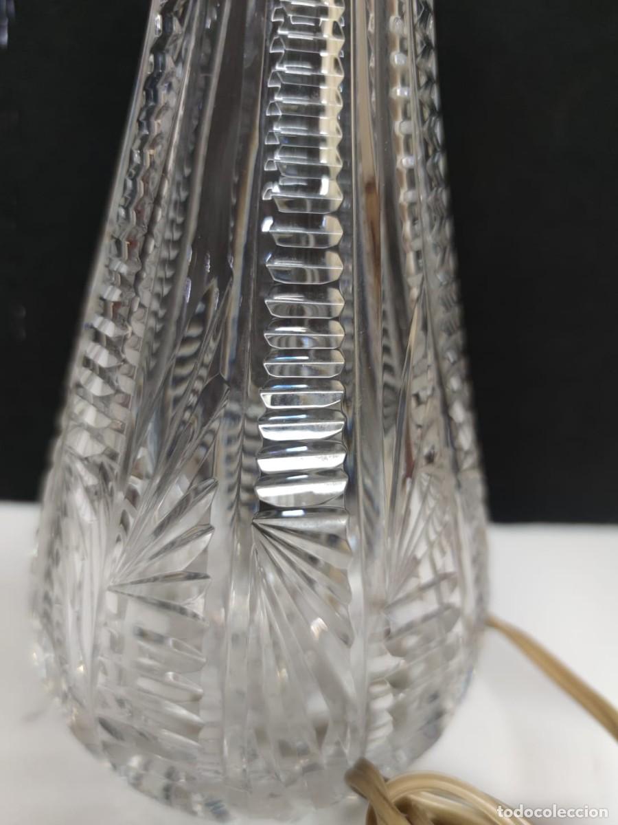 Vintage: L&Aacute;MPARA DE CRISTAL TALLADO - Foto 5