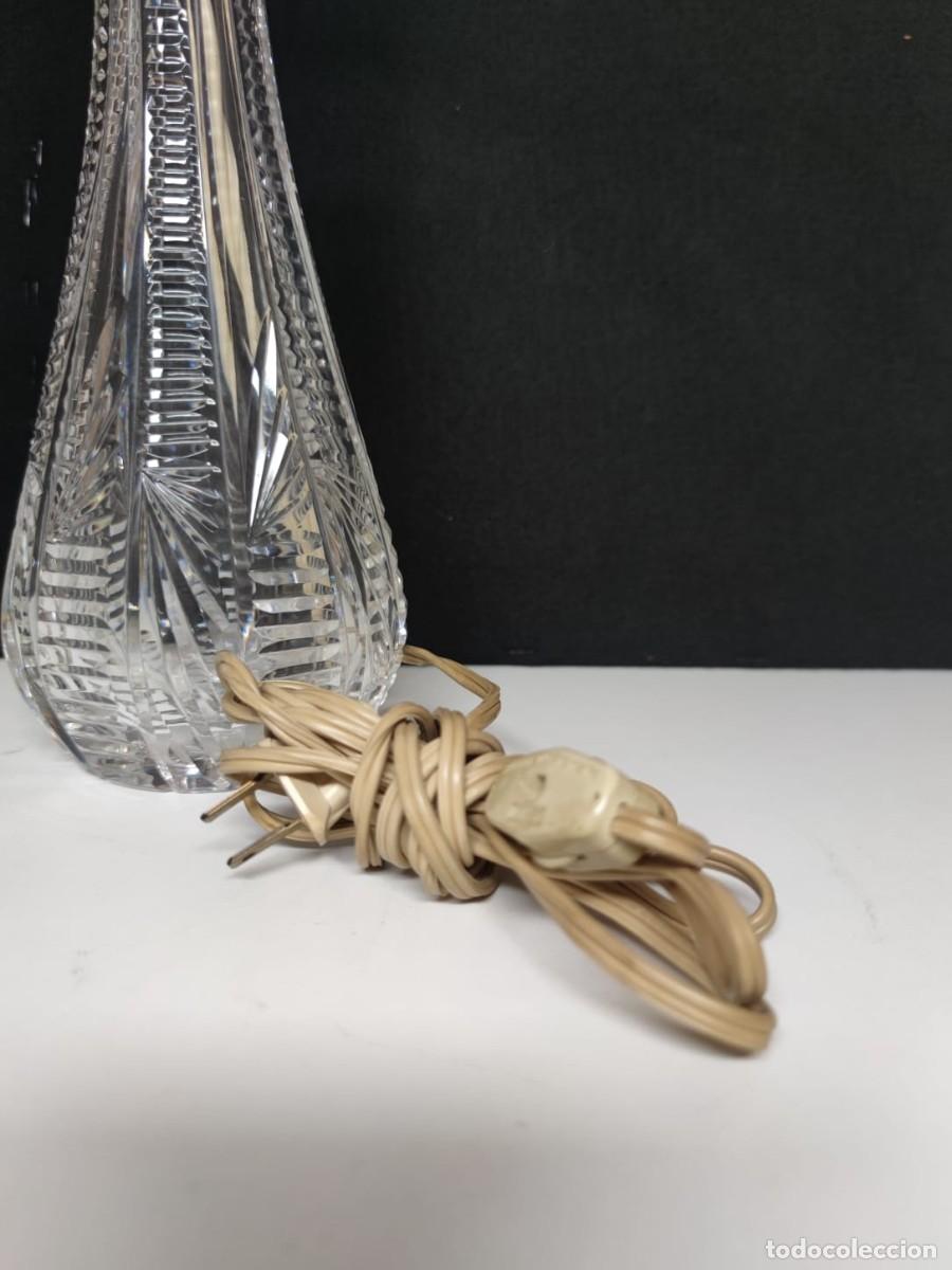 Vintage: L&Aacute;MPARA DE CRISTAL TALLADO - Foto 6