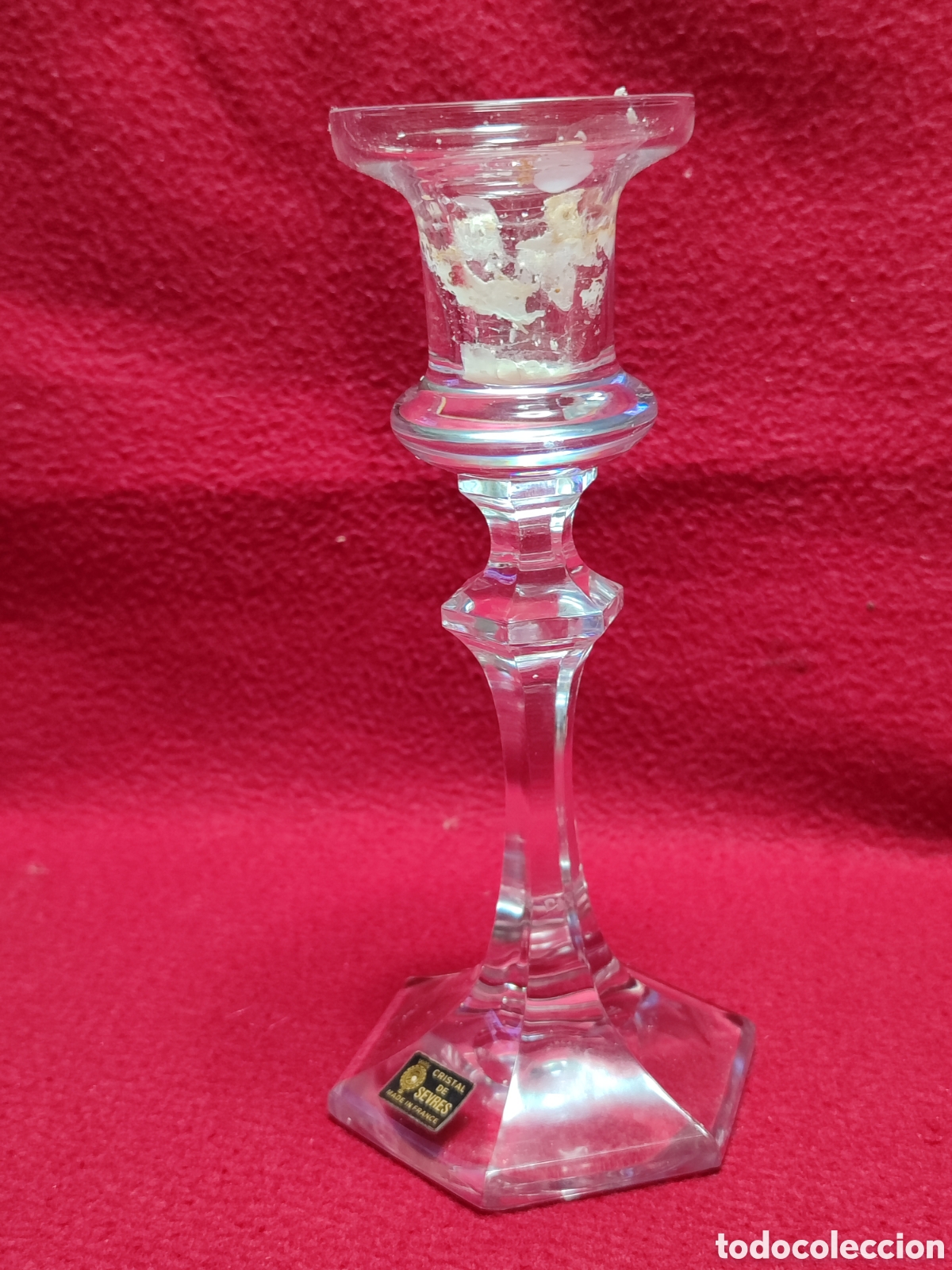 Vintage: Candelabro Sevres. Portavelas - Foto 3