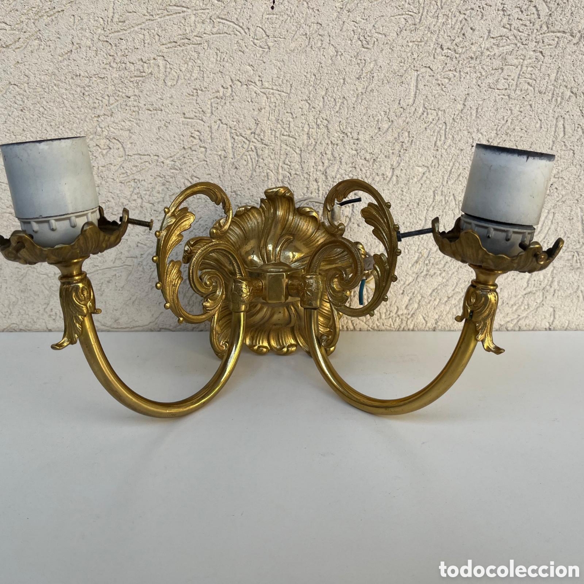 Vintage: Aplique pared dorado. - Foto 1