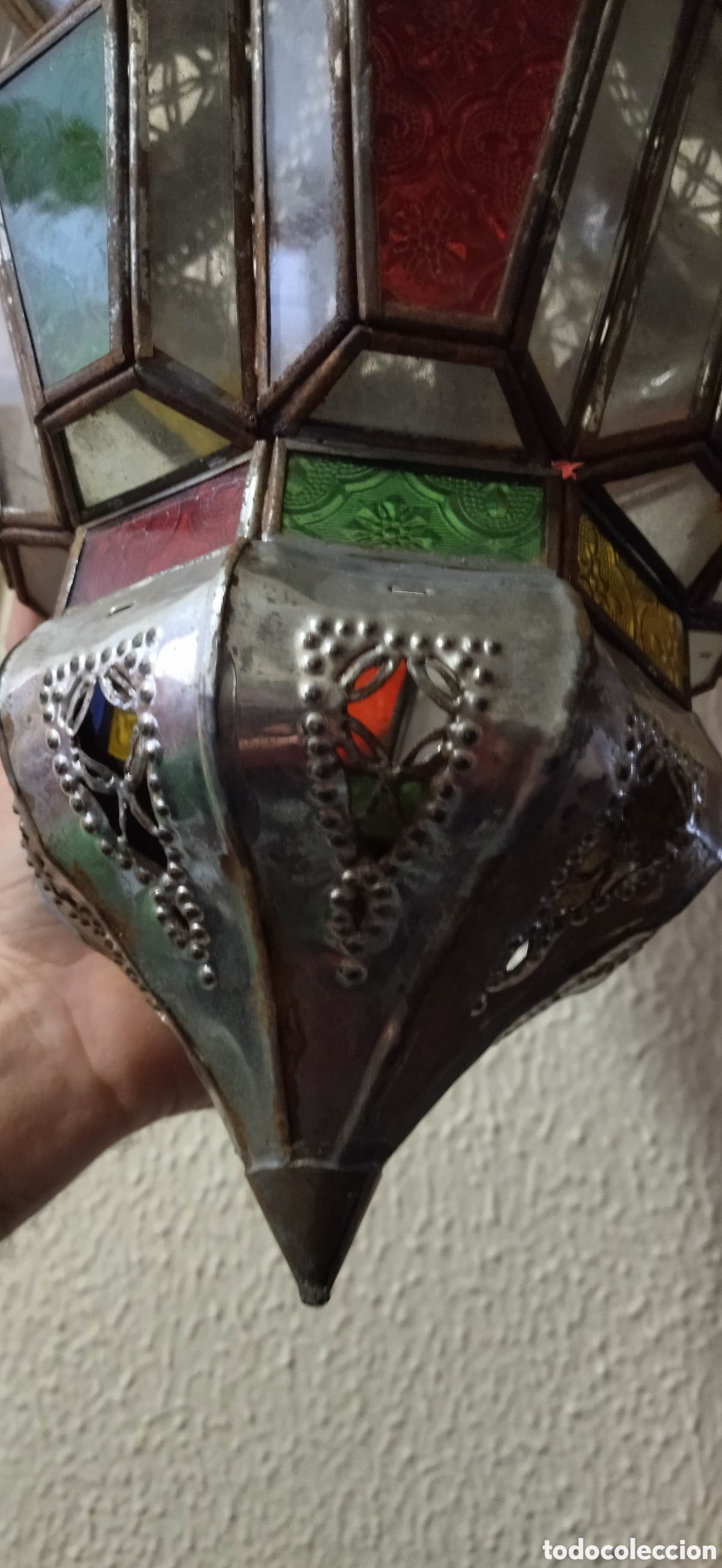 Vintage: Preciosa lampara marroqu&iacute;, &aacute;rabe - Foto 3