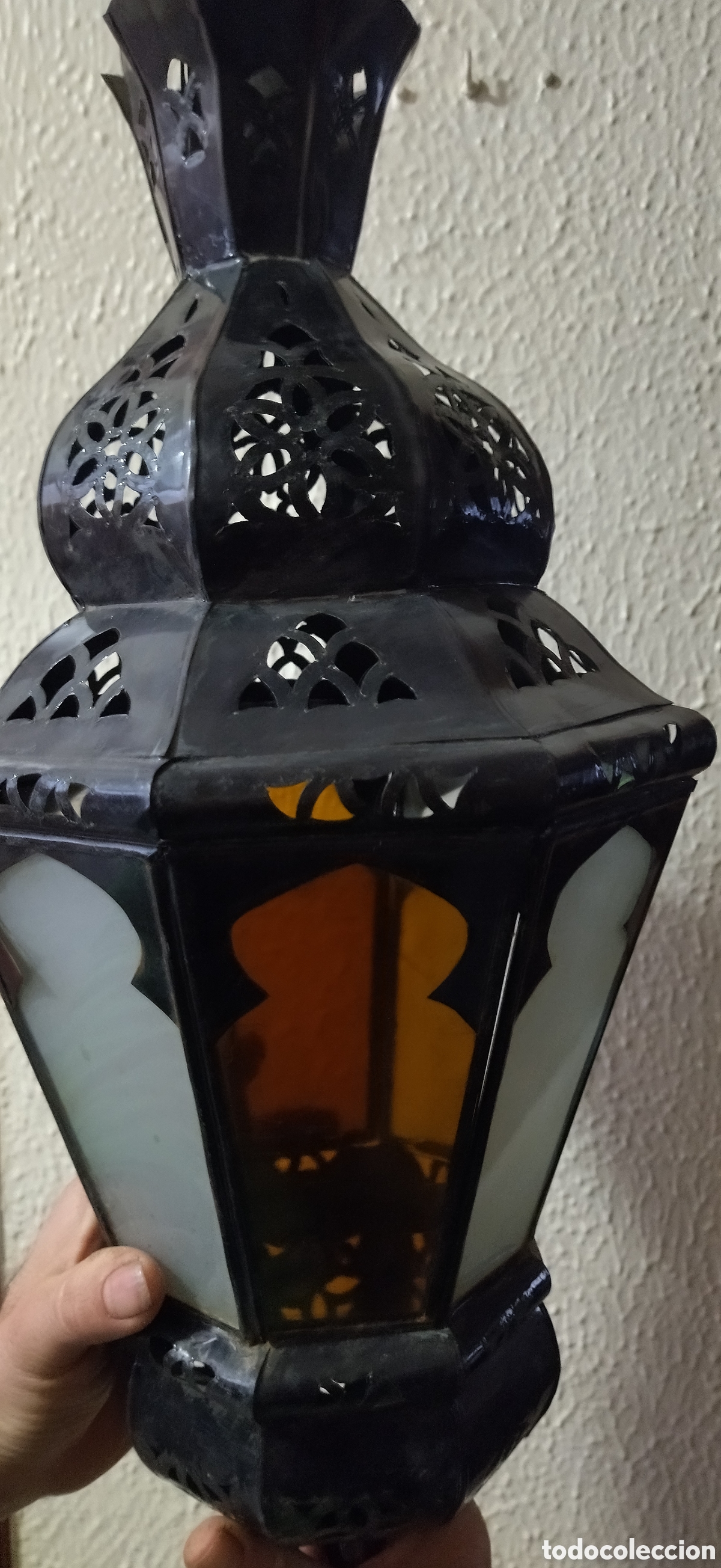 Vintage: Preciosa lampara marroqu&iacute;, &aacute;rabe - Foto 7