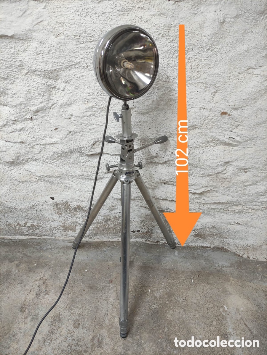 Vintage: L&aacute;mpara de dise&ntilde;o con tr&iacute;pode - Foto 6