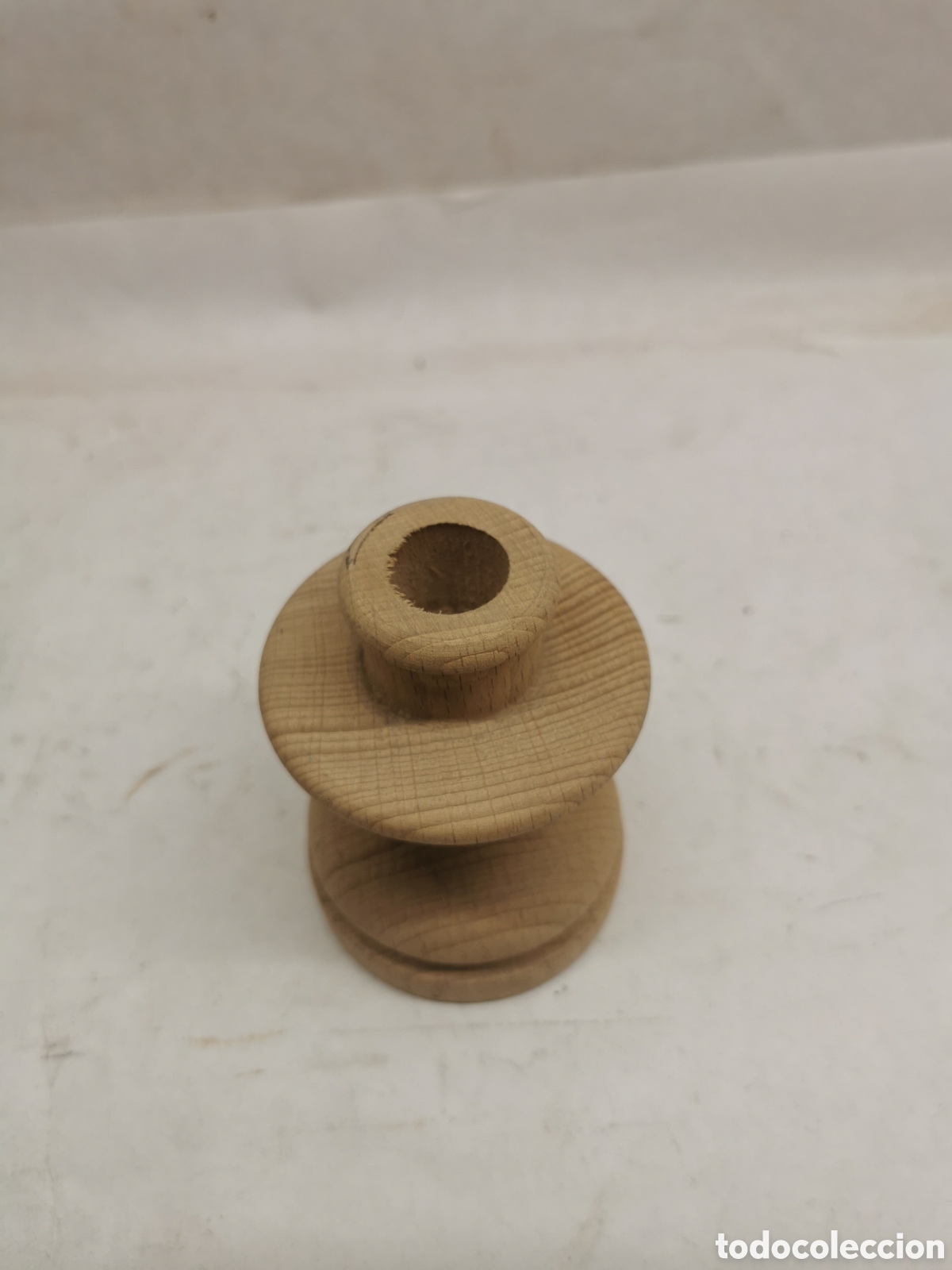 Vintage: Peque&ntilde;o candelabro madera - Foto 2
