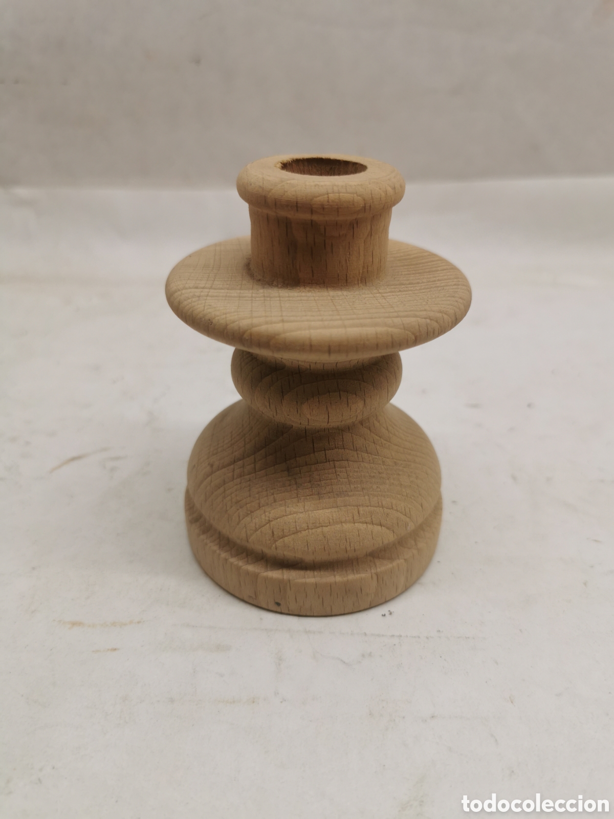 Vintage: Peque&ntilde;o candelabro madera - Foto 1