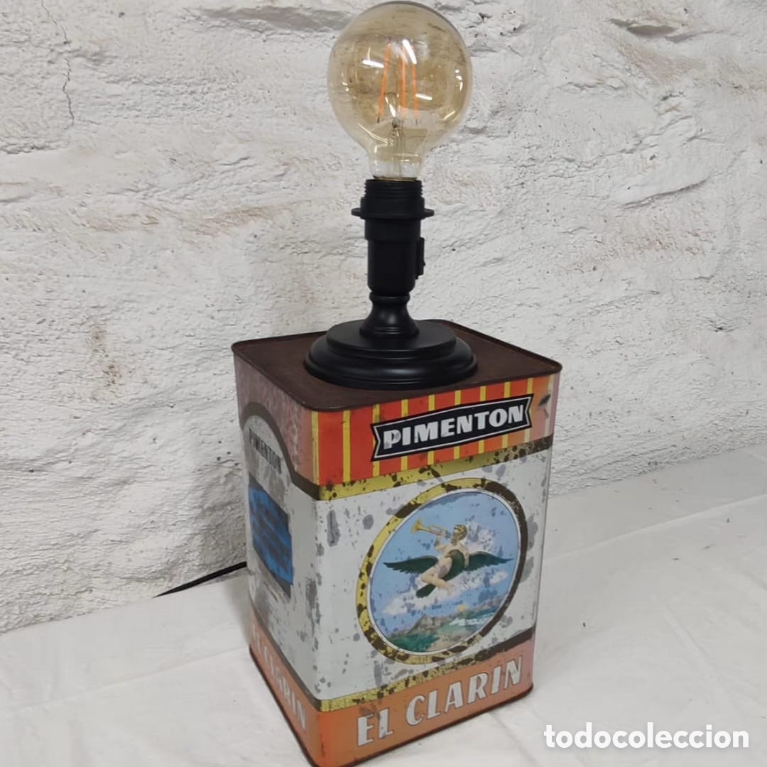 Vintage: L&aacute;mpara Dise&ntilde;o a partir de Lata - Foto 2