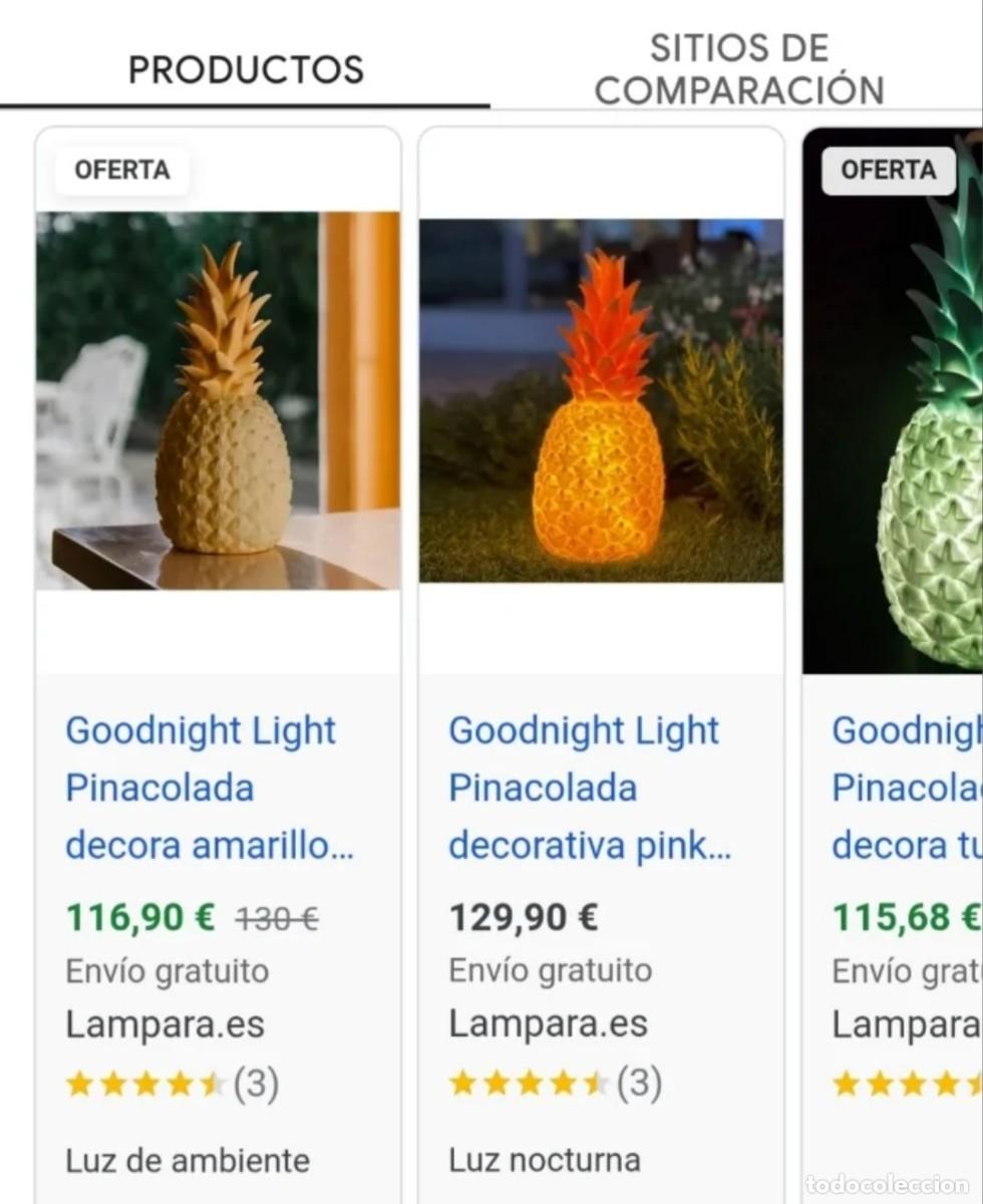 Vintage: L&aacute;mpara dise&ntilde;o Pi&ntilde;a Goodnight Light - Foto 5