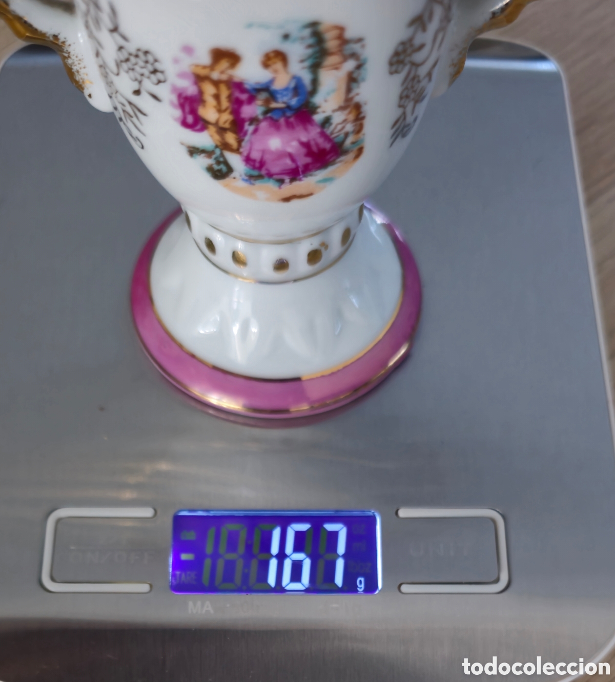 Vintage: Quinqu&eacute; de ceramica de aceite - Foto 7
