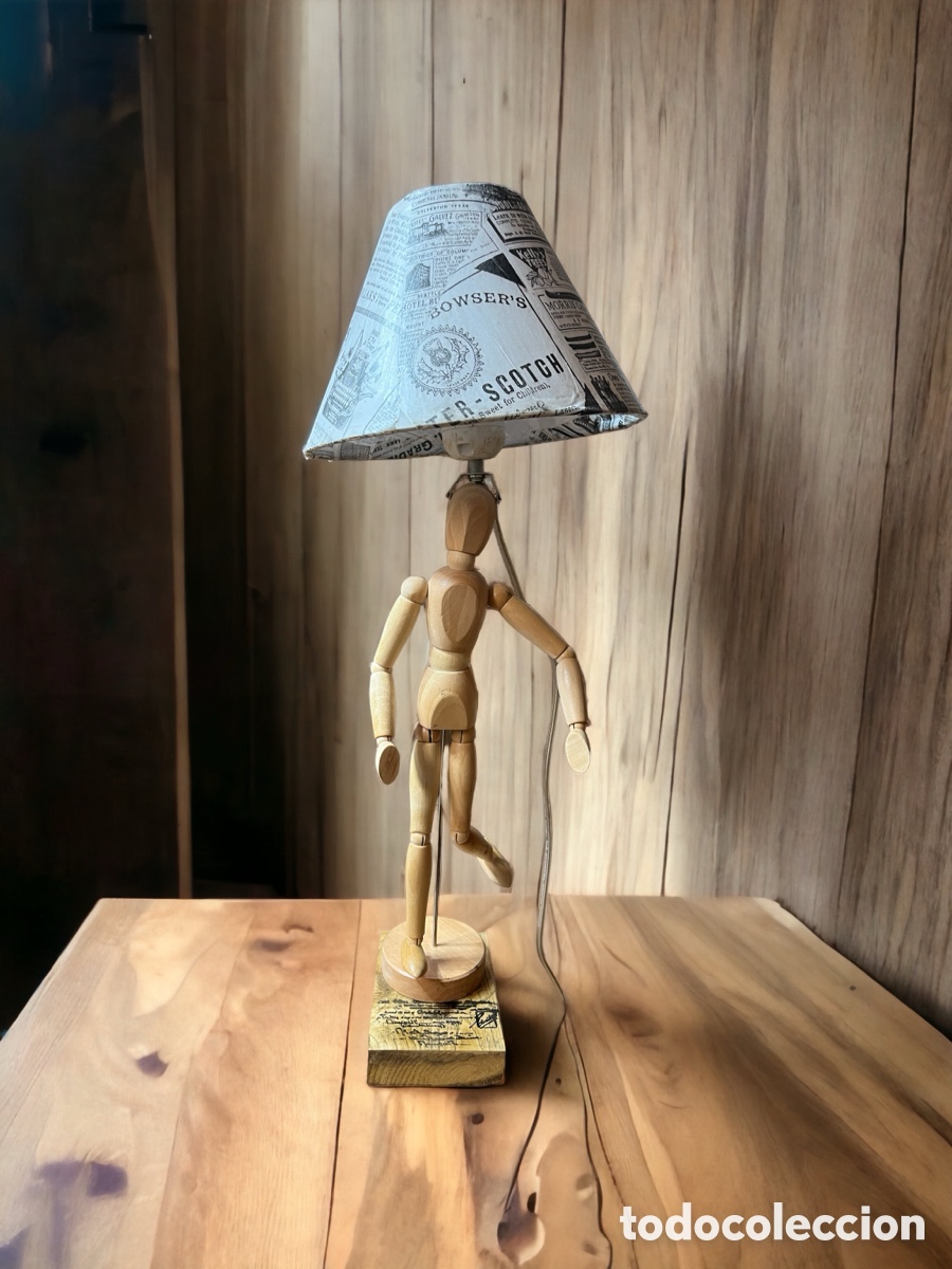 Vintage: L&aacute;mpara de mesa Dummie - Foto 2