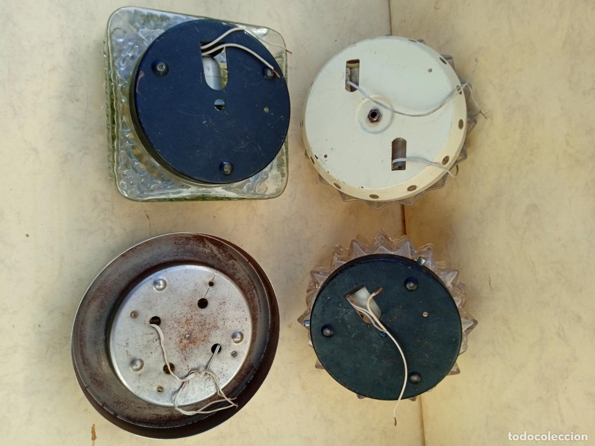 Vintage: CUATRO PLAFONES O APLIQUES DE TECHO DISTINTOS - Foto 2