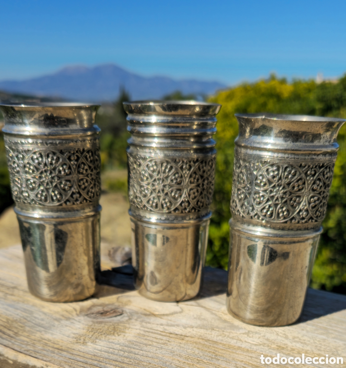 Vintage: Candeleros metal plateado - Foto 1
