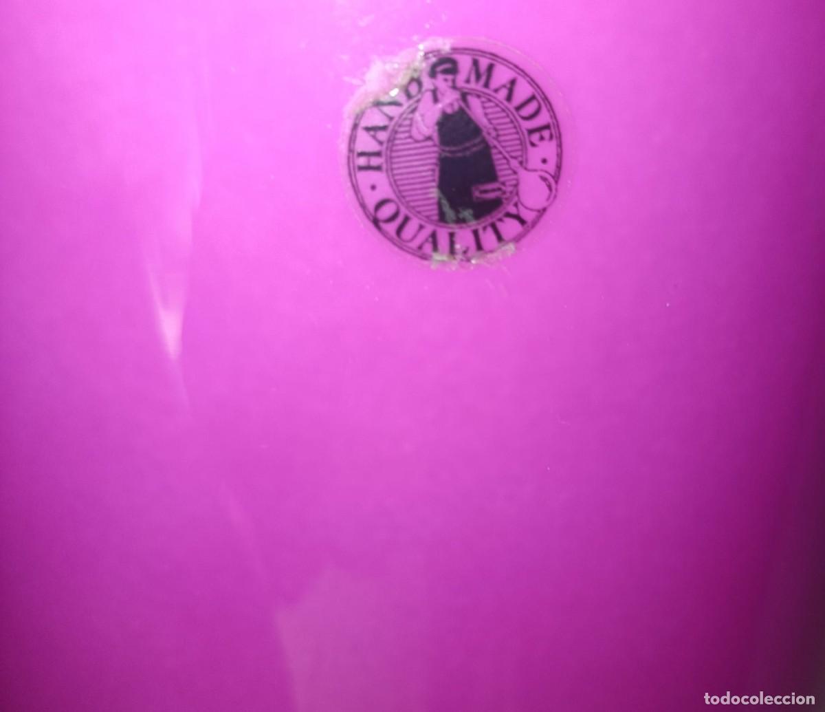 Vintage: L&aacute;mpara de mesa cristal opalino - Foto 3