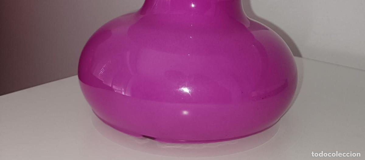Vintage: L&aacute;mpara de mesa cristal opalino - Foto 9