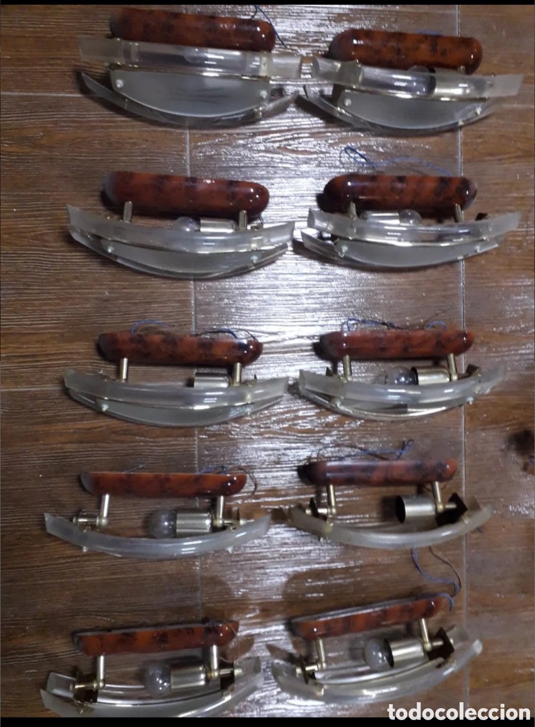 Vintage: Apliques de pared cristal c - Foto 4