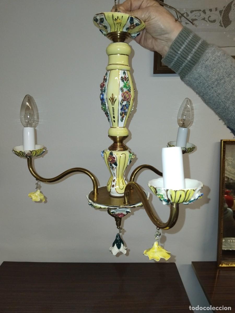 Vintage: LAMPARA DE TECHO CERAMICA MANISES - Foto 1