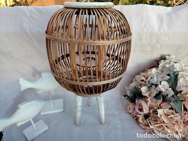 Vintage: porta-vela de madera - Foto 2