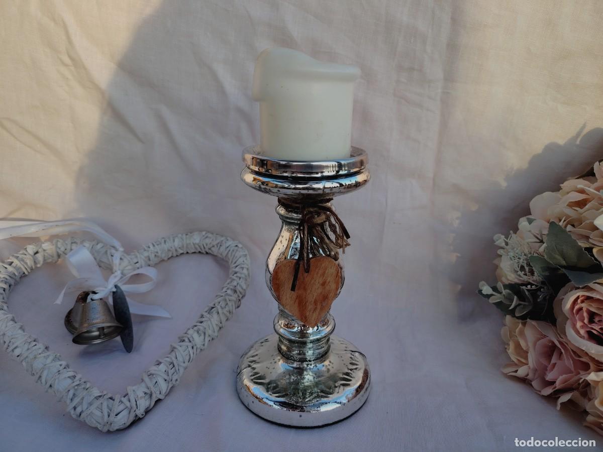 Vintage: Candelero de cristal - Foto 1