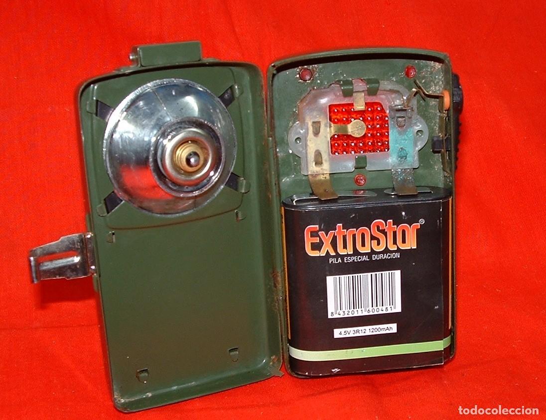 Vintage: LINTERNA DE SE&Ntilde;ALES ROJO-VERDE - Foto 4