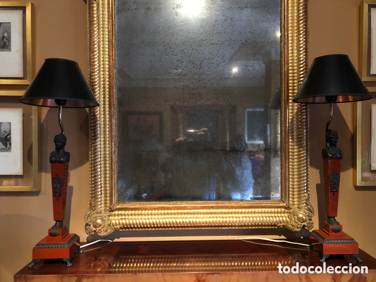 Vintage: 2 lamparas imperio (replicas) - Foto 7