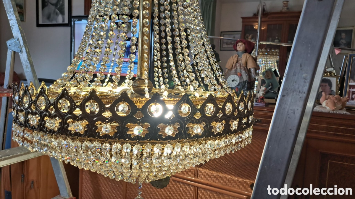 Vintage: L&aacute;mparas de sal&oacute;n Swaroski - Foto 5