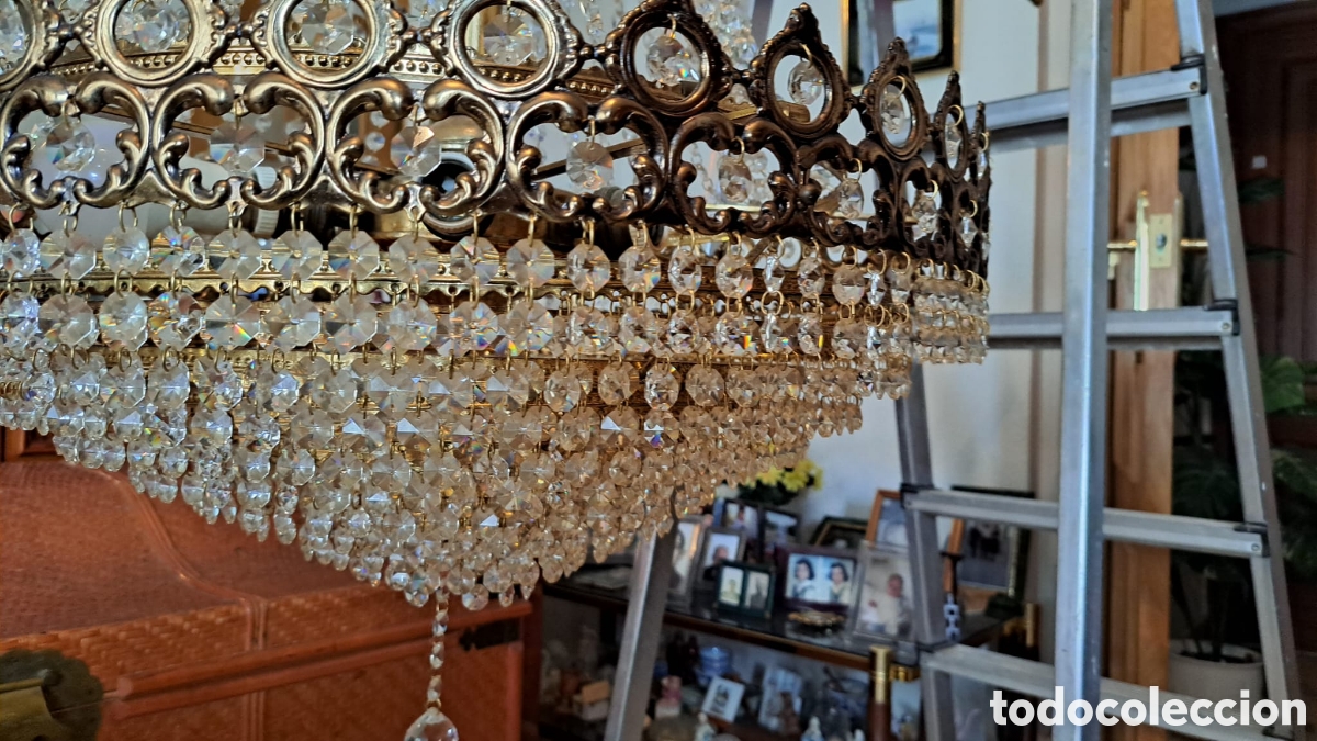 Vintage: L&aacute;mparas de sal&oacute;n Swaroski - Foto 1