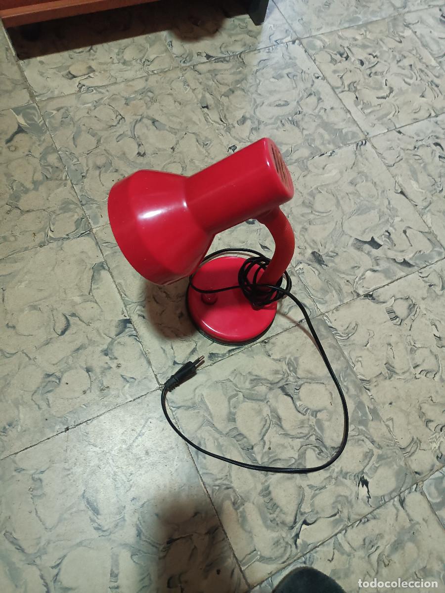 Vintage: L&aacute;mpara de mesa roja man kwong - Foto 1