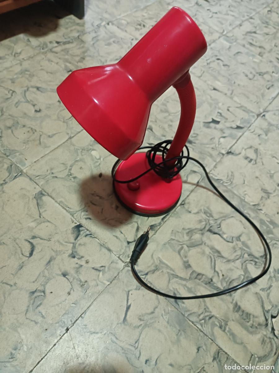 Vintage: L&aacute;mpara de mesa roja man kwong - Foto 2