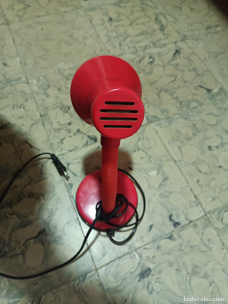 Vintage: L&aacute;mpara de mesa roja man kwong - Foto 3