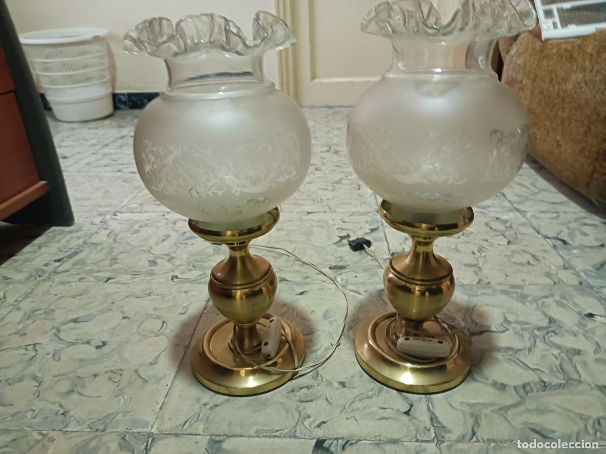 Vintage: L&aacute;mparas de mesita de noche - Foto 4