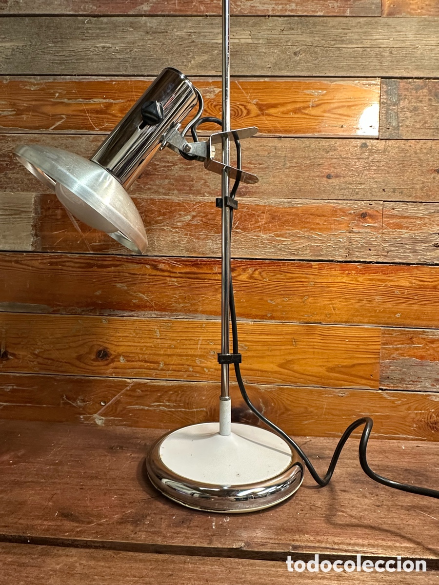 Vintage: Flexo mesa l&aacute;mpara vintage cromado HV - Foto 6