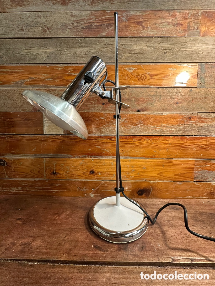 Vintage: Flexo mesa l&aacute;mpara vintage cromado HV - Foto 12
