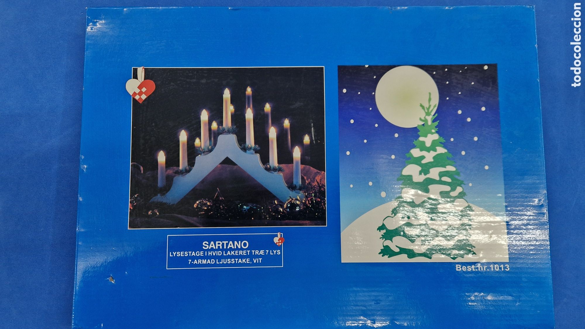 Vintage: Candelabro 7 velas , el&eacute;ctrico Navidad - Foto 5