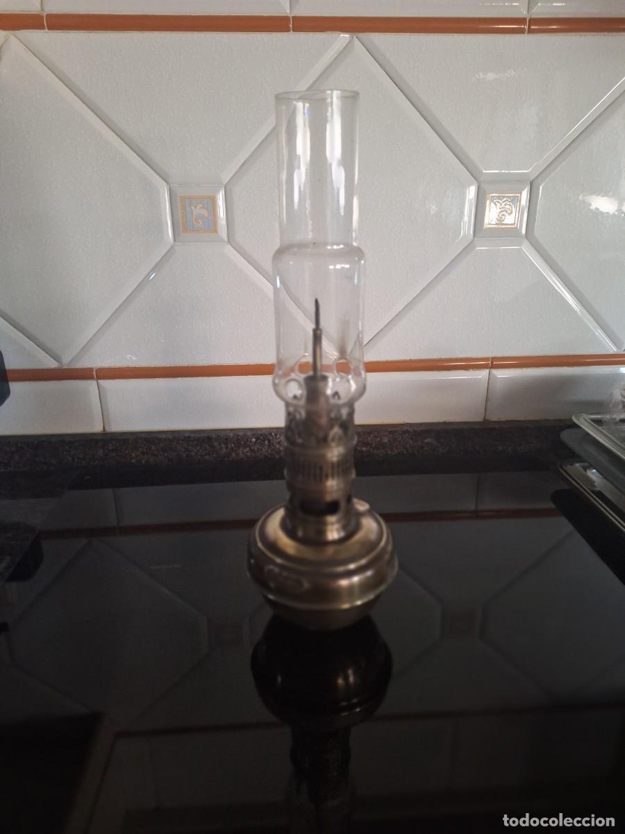 Vintage: Quinqu&eacute; de laton con cristal - Foto 2