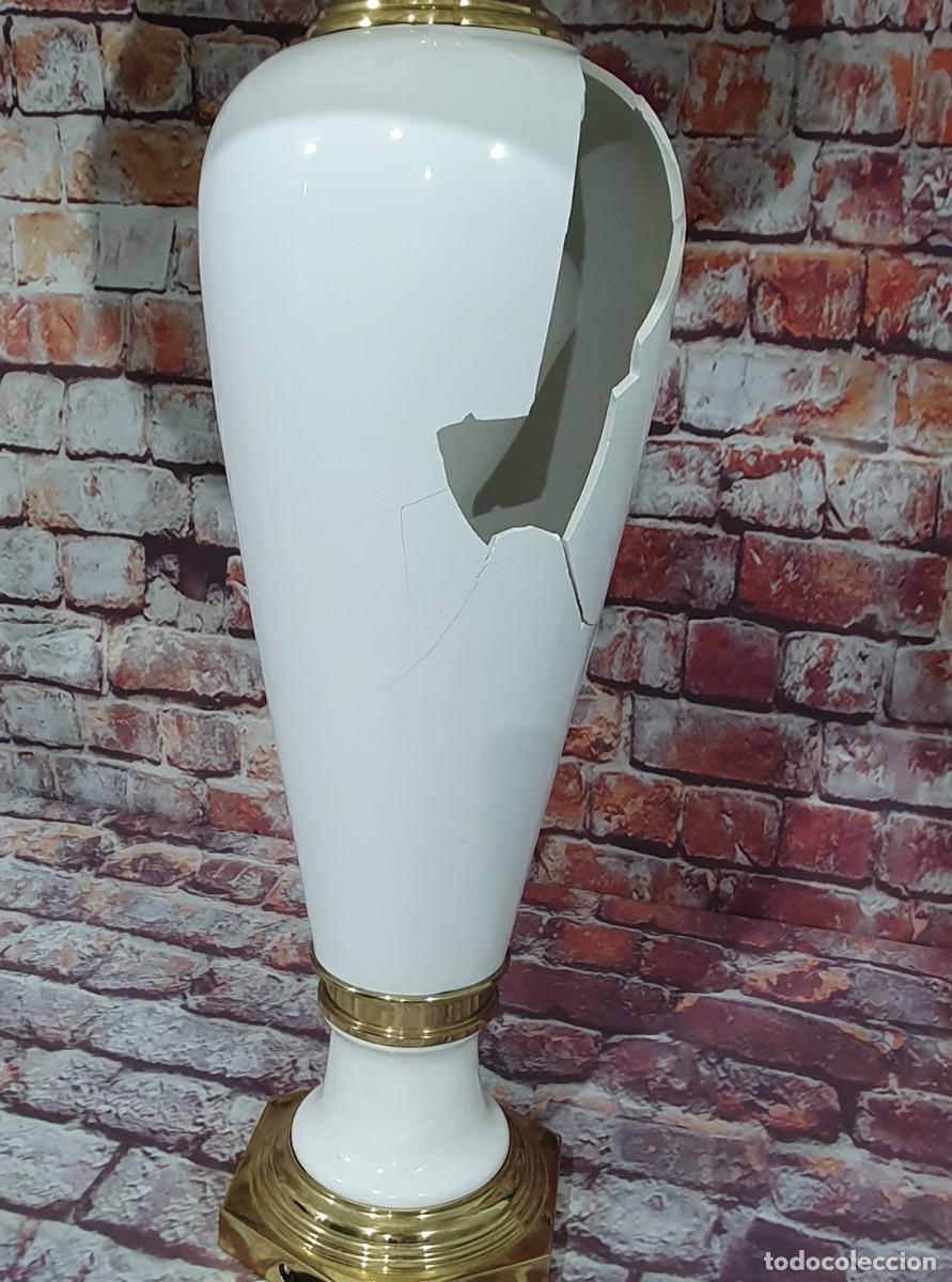 Vintage: l&aacute;mpara vintage de porcelana - Foto 4