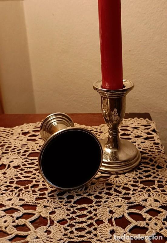 Vintage: Candelabros vintage de alpaca - Foto 4