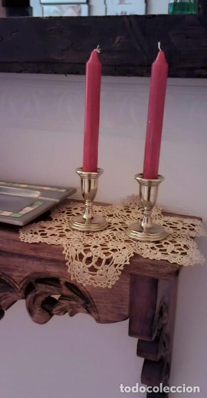 Vintage: Candelabros vintage de alpaca - Foto 8